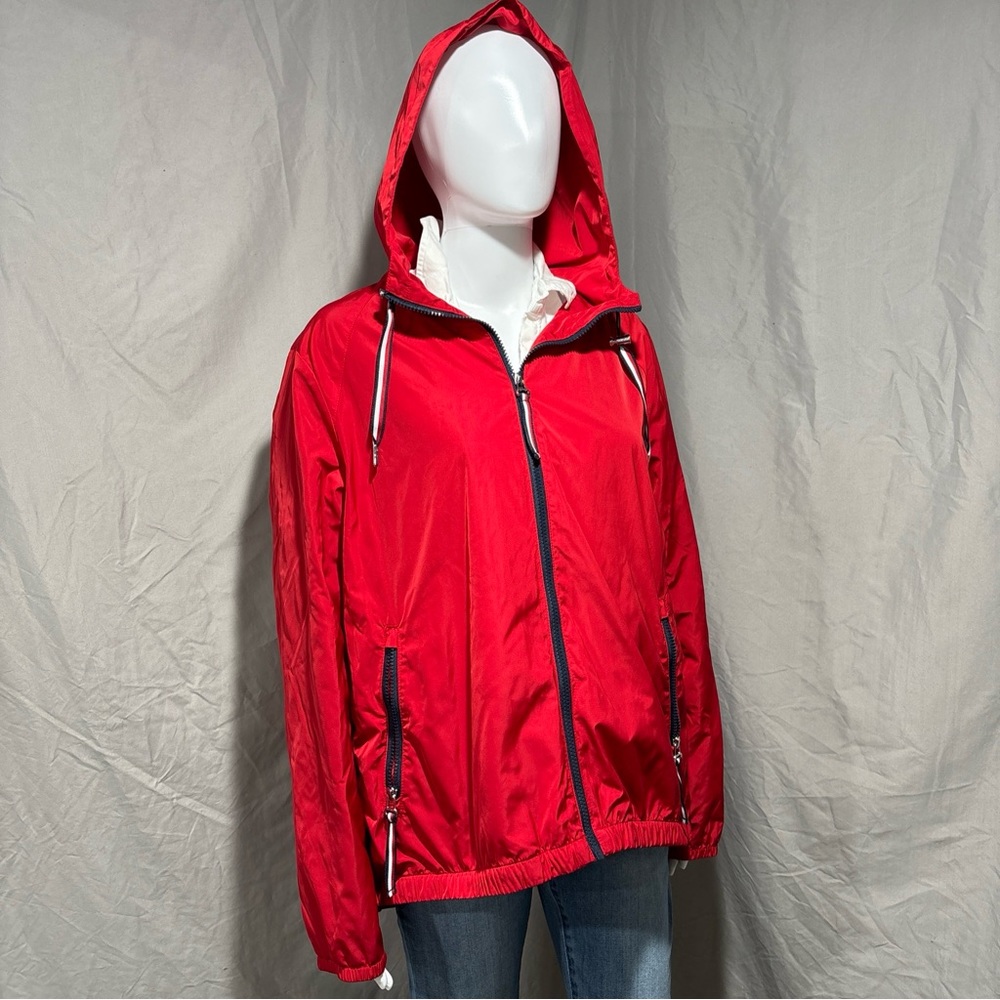 Vintage Tommy Hilfiger Red Women’s Windbreaker LG